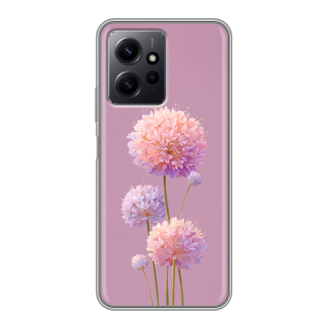 Силиконовый чехол на Xiaomi RedMi Note 12 с принтом Цветы Силиконовый чехол на Xiaomi RedMi Note 12 с принтом Цветы
