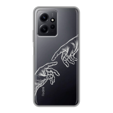 Силиконовый чехол на Xiaomi RedMi Note 12 с принтом Сотворение мира Силиконовый чехол на Xiaomi RedMi Note 12 с принтом Сотворение мира