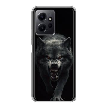 Силиконовый чехол на Xiaomi RedMi Note 12 с принтом Волк Силиконовый чехол на Xiaomi RedMi Note 12 с принтом Волк