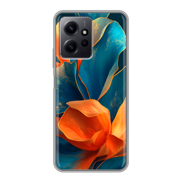 Силиконовый чехол на Xiaomi RedMi Note 12 с принтом Цветы Силиконовый чехол на Xiaomi RedMi Note 12 с принтом Цветы