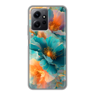 Силиконовый чехол на Xiaomi RedMi Note 12 с принтом Цветы Силиконовый чехол на Xiaomi RedMi Note 12 с принтом Цветы