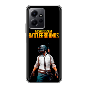 Силиконовый чехол на Xiaomi RedMi Note 12 с принтом PUGB ПАГБ Силиконовый чехол на Xiaomi RedMi Note 12 с принтом PUGB ПАГБ