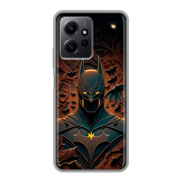 Силиконовый чехол на Xiaomi RedMi Note 12 с принтом Batman Бэтмен Силиконовый чехол на Xiaomi RedMi Note 12 с принтом Batman Бэтмен