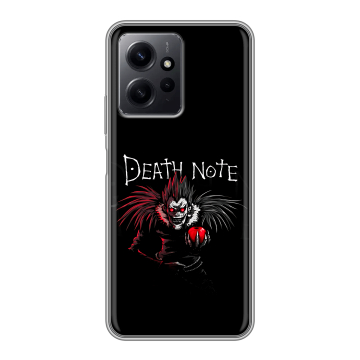 Силиконовый чехол на Xiaomi RedMi Note 12 с принтом Death note Тетрадь смерти Силиконовый чехол на Xiaomi RedMi Note 12 с принтом Death note Тетрадь смерти