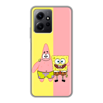 Силиконовый чехол на Xiaomi RedMi Note 12 с принтом Спанч боб Спанчбоб Силиконовый чехол на Xiaomi RedMi Note 12 с принтом Спанч боб Спанчбоб