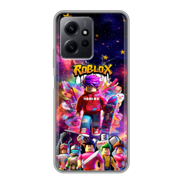 Силиконовый чехол на Xiaomi RedMi Note 12 с принтом Roblox Роблокс
