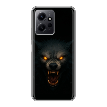 Силиконовый чехол на Xiaomi RedMi Note 12 с принтом Волк Силиконовый чехол на Xiaomi RedMi Note 12 с принтом Волк
