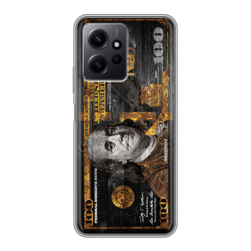 Силиконовый чехол на Xiaomi RedMi Note 12 с принтом Доллар деньги Силиконовый чехол на Xiaomi RedMi Note 12 с принтом Доллар деньги