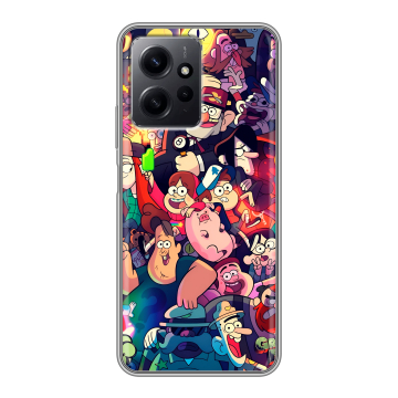 Силиконовый чехол на Xiaomi RedMi Note 12 с принтом Gravity Falls Гравити Фолз Силиконовый чехол на Xiaomi RedMi Note 12 с принтом Gravity Falls Гравити Фолз