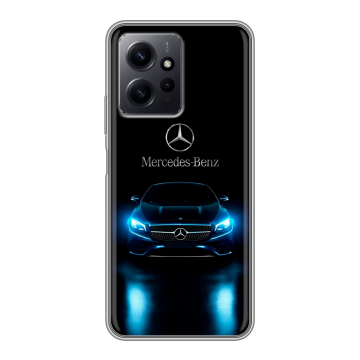 Силиконовый чехол на Xiaomi RedMi Note 12 с принтом Mercedes Мерседес Силиконовый чехол на Xiaomi RedMi Note 12 с принтом Mercedes Мерседес