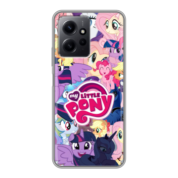Силиконовый чехол на Xiaomi RedMi Note 12 с принтом My little pony Дружба чудо Силиконовый чехол на Xiaomi RedMi Note 12 с принтом My little pony Дружба чудо