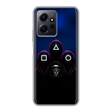 Силиконовый чехол на Xiaomi RedMi Note 12 с принтом Игра Кальмара Силиконовый чехол на Xiaomi RedMi Note 12 с принтом Игра Кальмара