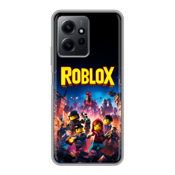 Силиконовый чехол на Xiaomi RedMi Note 12 с принтом Roblox Роблокс Силиконовый чехол на Xiaomi RedMi Note 12 с принтом Roblox Роблокс