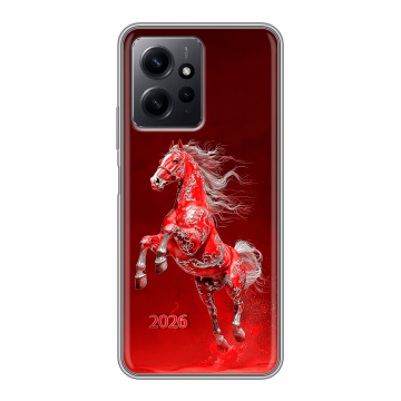 Силиконовый чехол на Xiaomi RedMi Note 12 с принтом Новый год Силиконовый чехол на Xiaomi RedMi Note 12 с принтом Новый год