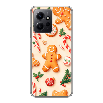 Силиконовый чехол на Xiaomi RedMi Note 12 с принтом Новый год Силиконовый чехол на Xiaomi RedMi Note 12 с принтом Новый год