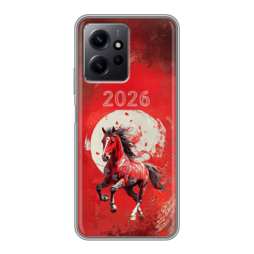 Силиконовый чехол на Xiaomi RedMi Note 12 с принтом Новый год Силиконовый чехол на Xiaomi RedMi Note 12 с принтом Новый год