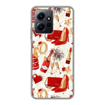 Силиконовый чехол на Xiaomi RedMi Note 12 с принтом Новый год Силиконовый чехол на Xiaomi RedMi Note 12 с принтом Новый год