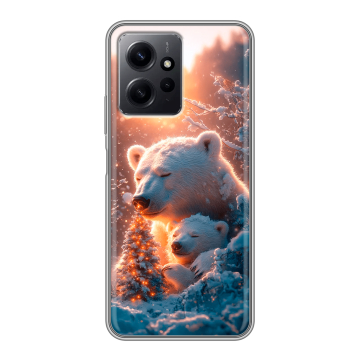 Силиконовый чехол на Xiaomi RedMi Note 12 с принтом Новый год Силиконовый чехол на Xiaomi RedMi Note 12 с принтом Новый год