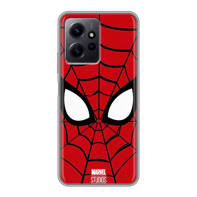 Силиконовый противоударный чехол на Xiaomi RedMi Note 12 с принтом человек паук spiderman Силиконовый противоударный чехол на Xiaomi RedMi Note 12 с принтом человек паук spiderman