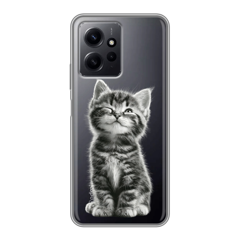 Силиконовый чехол на Xiaomi RedMi Note 12 с принтом Котенок Силиконовый чехол на Xiaomi RedMi Note 12 с принтом Котенок