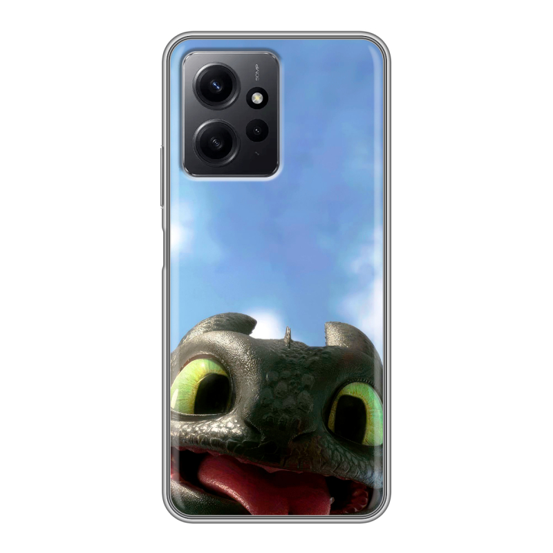 Силиконовый чехол на Xiaomi RedMi Note 12 с принтом Как приручить дракона Силиконовый чехол на Xiaomi RedMi Note 12 с принтом Как приручить дракона
