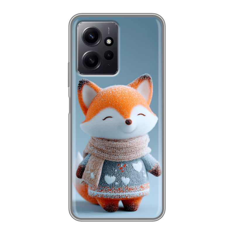 Силиконовый чехол на Xiaomi RedMi Note 12 с принтом Лиса Силиконовый чехол на Xiaomi RedMi Note 12 с принтом Лиса