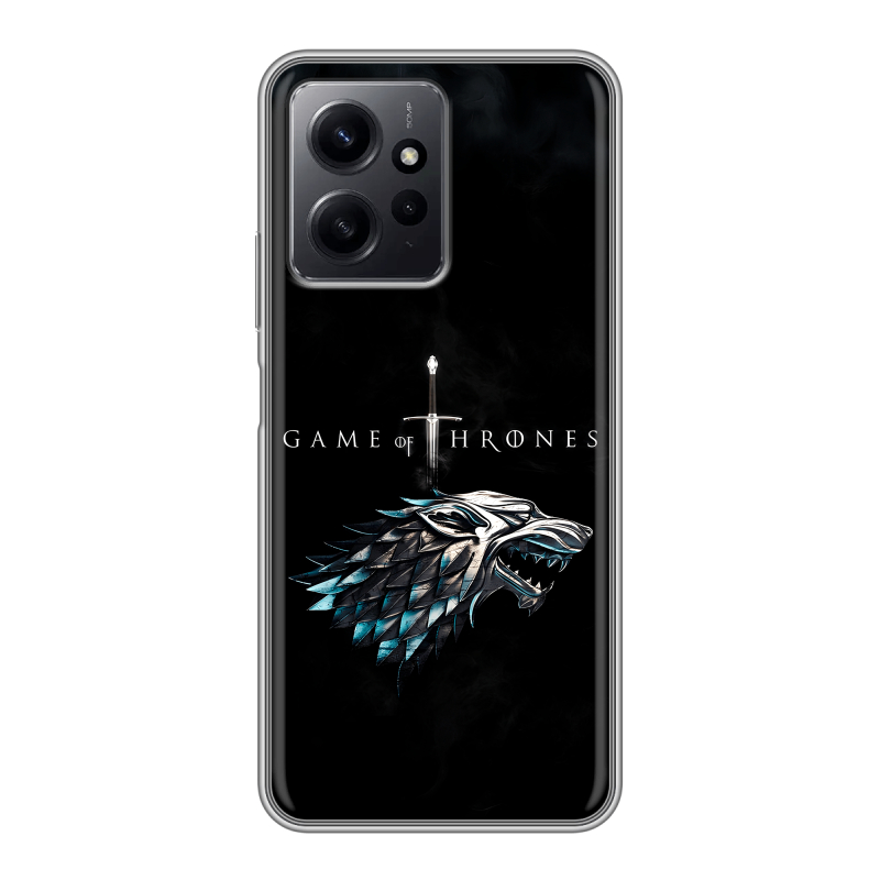 Силиконовый чехол на Xiaomi RedMi Note 12 с принтом Игра Престолов Game Thrones Силиконовый чехол на Xiaomi RedMi Note 12 с принтом Игра Престолов Game Thrones