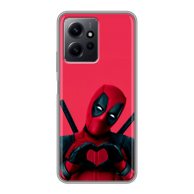 Силиконовый чехол на Xiaomi RedMi Note 12 с принтом Дедпул Deadpool Силиконовый чехол на Xiaomi RedMi Note 12 с принтом Дедпул Deadpool