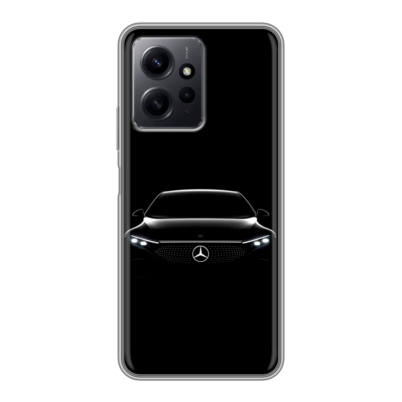 Силиконовый чехол на Xiaomi RedMi Note 12 с принтом Mercedes Мерседес Силиконовый чехол на Xiaomi RedMi Note 12 с принтом Mercedes Мерседес