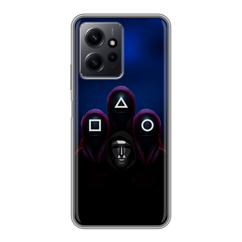 Силиконовый чехол на Xiaomi RedMi Note 12 с принтом Игра Кальмара Силиконовый чехол на Xiaomi RedMi Note 12 с принтом Игра Кальмара