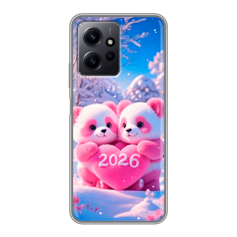 Силиконовый чехол на Xiaomi RedMi Note 12 с принтом Новый год Силиконовый чехол на Xiaomi RedMi Note 12 с принтом Новый год
