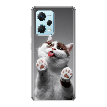 Силиконовый чехол на Xiaomi RedMi Note 12 Pro Plus с принтом Коты Силиконовый чехол на Xiaomi RedMi Note 12 Pro Plus с принтом Коты
