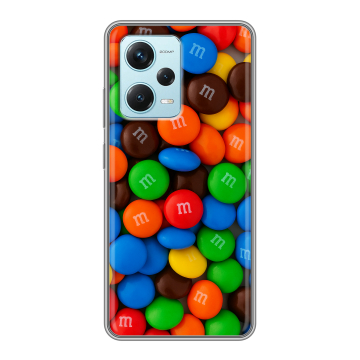 Силиконовый чехол на Xiaomi RedMi Note 12 Pro Plus с принтом Конфеты Силиконовый чехол на Xiaomi RedMi Note 12 Pro Plus с принтом Конфеты