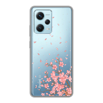 Силиконовый чехол на Xiaomi RedMi Note 12 Pro Plus с принтом Ветка сакуры Силиконовый чехол на Xiaomi RedMi Note 12 Pro Plus с принтом Ветка сакуры