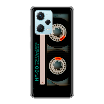 Силиконовый чехол на Xiaomi RedMi Note 12 Pro Plus с принтом Кассета