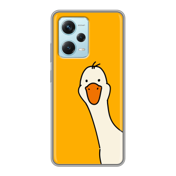 Силиконовый чехол на Xiaomi RedMi Note 12 Pro Plus с принтом Утка Силиконовый чехол на Xiaomi RedMi Note 12 Pro Plus с принтом Утка