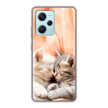 Силиконовый чехол на Xiaomi RedMi Note 12 Pro Plus с принтом Котята Силиконовый чехол на Xiaomi RedMi Note 12 Pro Plus с принтом Котята