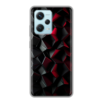 Силиконовый чехол на Xiaomi RedMi Note 12 Pro Plus с принтом Абстракция