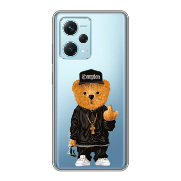 Силиконовый чехол на Xiaomi RedMi Note 12 Pro Plus с принтом Мишка Силиконовый чехол на Xiaomi RedMi Note 12 Pro Plus с принтом Мишка