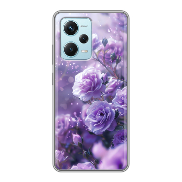 Силиконовый чехол на Xiaomi RedMi Note 12 Pro Plus с принтом Розы цветы Силиконовый чехол на Xiaomi RedMi Note 12 Pro Plus с принтом Розы цветы