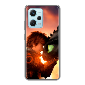 Силиконовый чехол на Xiaomi RedMi Note 12 Pro Plus с принтом Как приручить дракона Силиконовый чехол на Xiaomi RedMi Note 12 Pro Plus с принтом Как приручить дракона