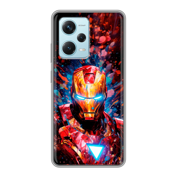 Силиконовый чехол на Xiaomi RedMi Note 12 Pro Plus с принтом Железный человек Ironman Силиконовый чехол на Xiaomi RedMi Note 12 Pro Plus с принтом Железный человек Ironman