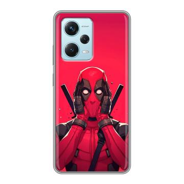 Силиконовый чехол на Xiaomi RedMi Note 12 Pro Plus с принтом Дедпул Deadpool Силиконовый чехол на Xiaomi RedMi Note 12 Pro Plus с принтом Дедпул Deadpool