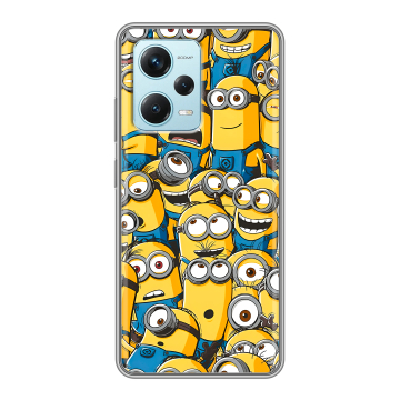 Силиконовый чехол на Xiaomi RedMi Note 12 Pro Plus с принтом Миньоны Силиконовый чехол на Xiaomi RedMi Note 12 Pro Plus с принтом Миньоны