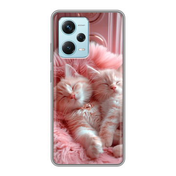Силиконовый чехол на Xiaomi RedMi Note 12 Pro Plus с принтом котята котики Силиконовый чехол на Xiaomi RedMi Note 12 Pro Plus с принтом котята котики