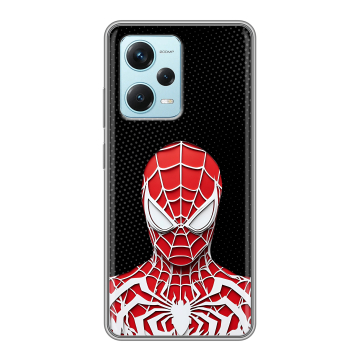 Силиконовый чехол на Xiaomi RedMi Note 12 Pro Plus с принтом человек паук spiderman Силиконовый чехол на Xiaomi RedMi Note 12 Pro Plus с принтом человек паук spiderman