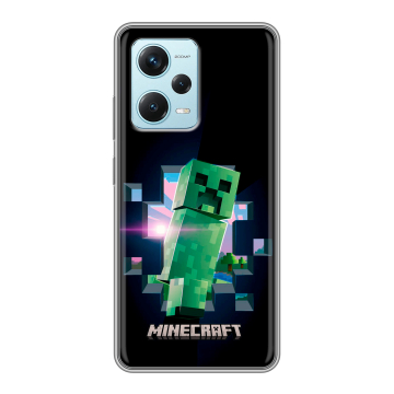 Силиконовый чехол на Xiaomi RedMi Note 12 Pro Plus с принтом Майнкрафт Minecraft Силиконовый чехол на Xiaomi RedMi Note 12 Pro Plus с принтом Майнкрафт Minecraft
