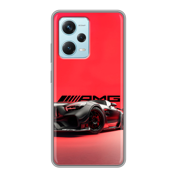Силиконовый чехол на Xiaomi RedMi Note 12 Pro Plus с принтом Мерседес Mercedes AMG Силиконовый чехол на Xiaomi RedMi Note 12 Pro Plus с принтом Мерседес Mercedes AMG