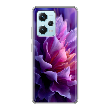 Силиконовый чехол на Xiaomi RedMi Note 12 Pro Plus с принтом женский цветы