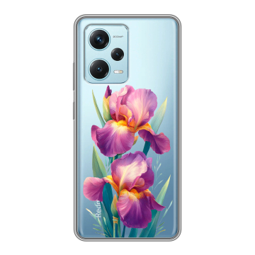 Силиконовый чехол на Xiaomi RedMi Note 12 Pro Plus с принтом Цветы орхидеи Силиконовый чехол на Xiaomi RedMi Note 12 Pro Plus с принтом Цветы орхидеи